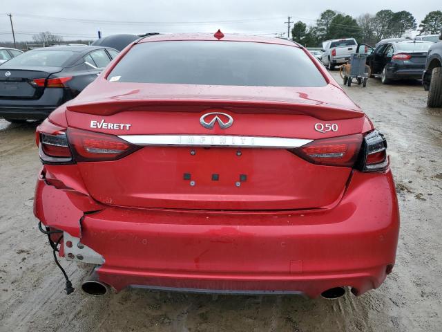 JN1EV7BP0PM510154 - 2023 INFINITI Q50 LUXE RED photo 6