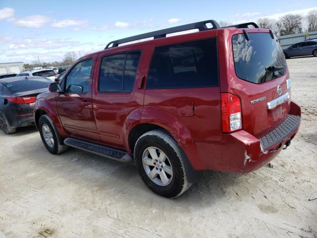 5N1AR1NN7CC636689 - 2012 NISSAN PATHFINDER S RED photo 2