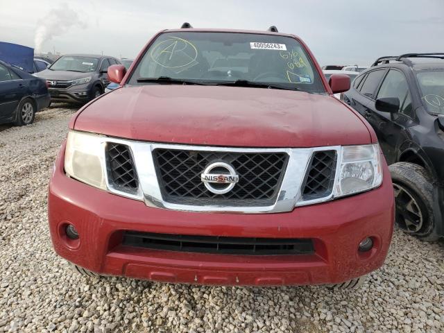5N1AR1NN7CC636689 - 2012 NISSAN PATHFINDER S RED photo 5