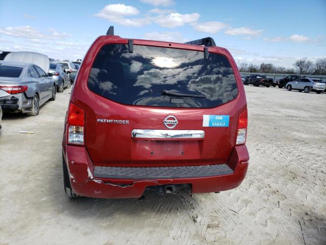 5N1AR1NN7CC636689 - 2012 NISSAN PATHFINDER S RED photo 6