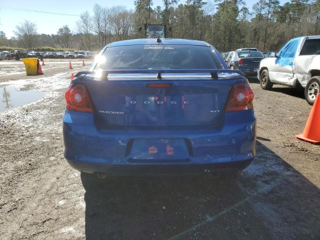 1C3CDZCG4EN181522 - 2014 DODGE AVENGER SXT BLUE photo 6