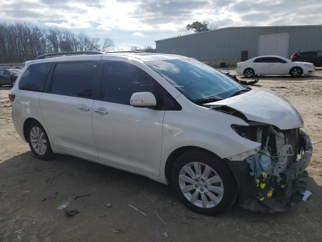 5TDYK3DCXGS749270 - 2016 TOYOTA SIENNA XLE WHITE photo 4