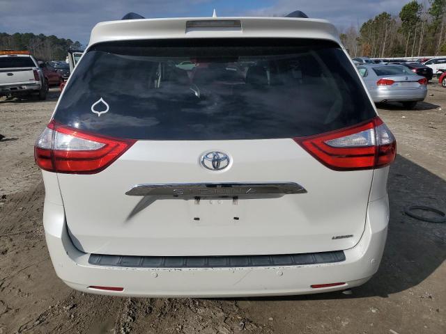 5TDYK3DCXGS749270 - 2016 TOYOTA SIENNA XLE WHITE photo 6