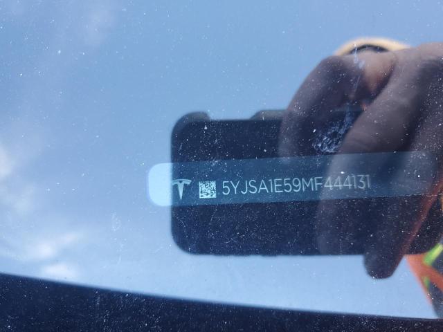 5YJSA1E59MF444131 - 2021 TESLA MODEL S Կապույտ լուսանկար 12