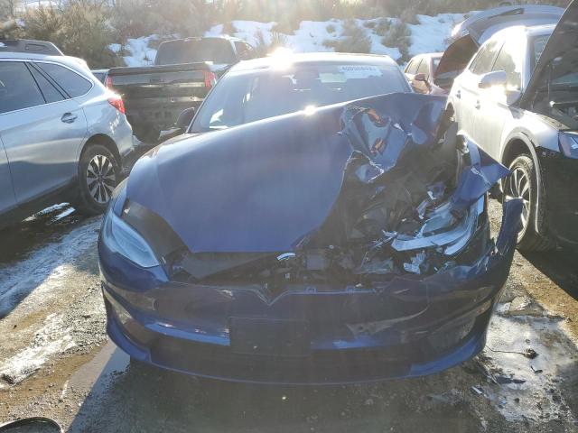 5YJSA1E59MF444131 - 2021 TESLA MODEL S Կապույտ լուսանկար 5