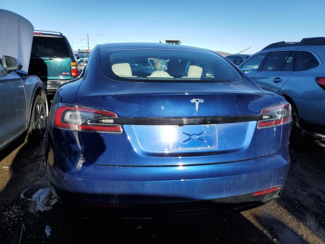 5YJSA1E59MF444131 - 2021 TESLA MODEL S Կապույտ լուսանկար 6