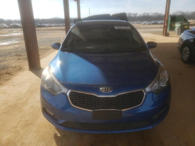 KNAFX4A88F5347540 - 2015 KIA FORTE EX BLUE photo 5