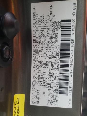 3TMLU4EN6CM081696 - 2012 TOYOTA TACOMA DOUBLE CAB 灰色 照片 13