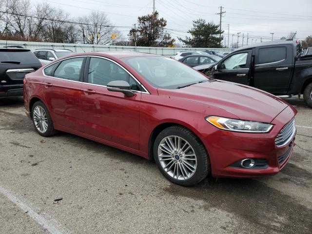 3FA6P0T95GR223859 - 2016 FORD FUSION SE RED photo 4