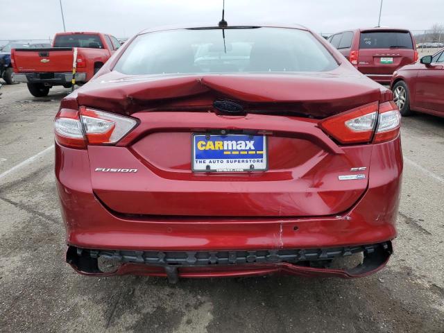 3FA6P0T95GR223859 - 2016 FORD FUSION SE RED photo 6