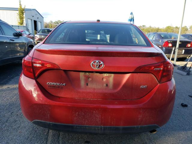 5YFBURHE1JP832777 - 2018 TOYOTA COROLLA L RED photo 6