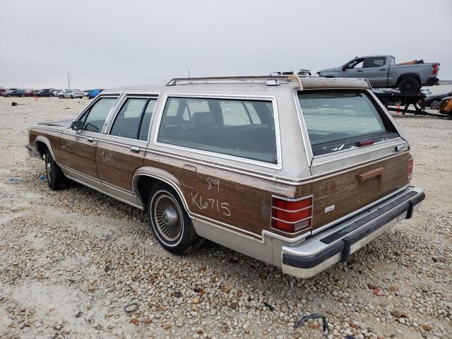 2MEBM79F5KX714724 - 1989 MERCURY MARQUIS COLONY PARK LS TWO TONE photo 2