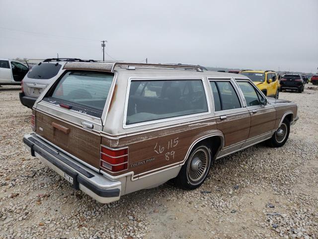 2MEBM79F5KX714724 - 1989 MERCURY MARQUIS COLONY PARK LS TWO TONE photo 3