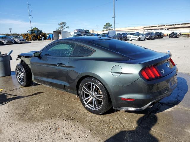 1FA6P8TH8F5330007 - 2015 FORD MUSTANG GREEN photo 2