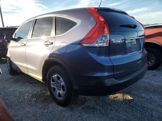 3CZRM3H37EG712370 - 2014 HONDA CR-V LX BLUE photo 2