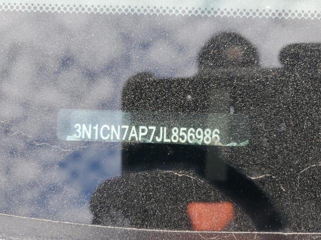 3N1CN7AP7JL856986 - 2018 NISSAN VERSA S SILVER photo 12