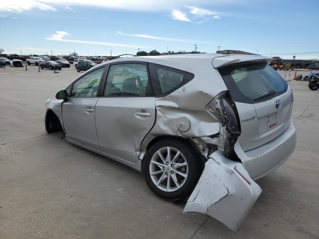 JTDZN3EU6C3057022 - 2012 TOYOTA PRIUS V SILVER photo 2