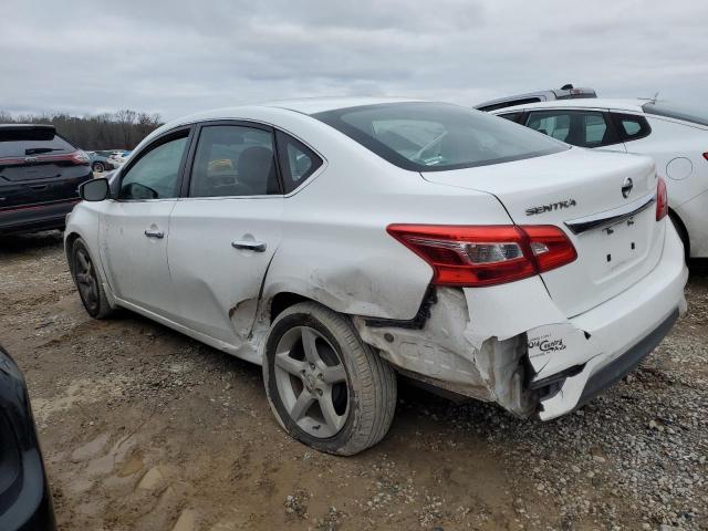 3N1AB7AP7HY387895 - 2017 NISSAN SENTRA S WHITE photo 2