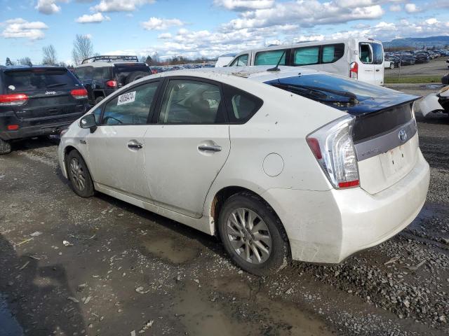 JTDKN3DP0D3045091 - 2013 TOYOTA PRIUS PLUG WHITE photo 2