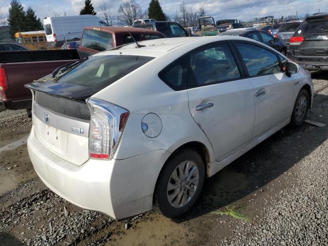 JTDKN3DP0D3045091 - 2013 TOYOTA PRIUS PLUG WHITE photo 3