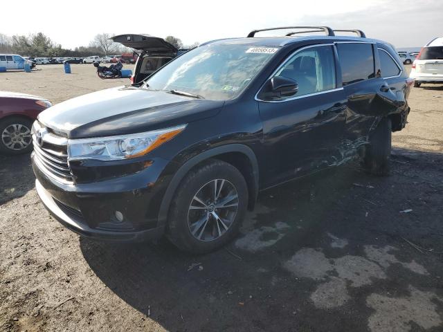 5TDJKRFH9GS321493 - 2016 TOYOTA HIGHLANDER XLE BLACK photo 1