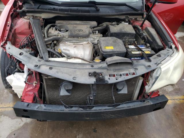 4T1BF1FK2CU542134 - 2012 TOYOTA CAMRY BASE RED photo 11