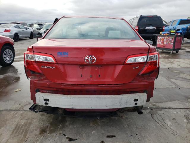 4T1BF1FK2CU542134 - 2012 TOYOTA CAMRY BASE RED photo 6