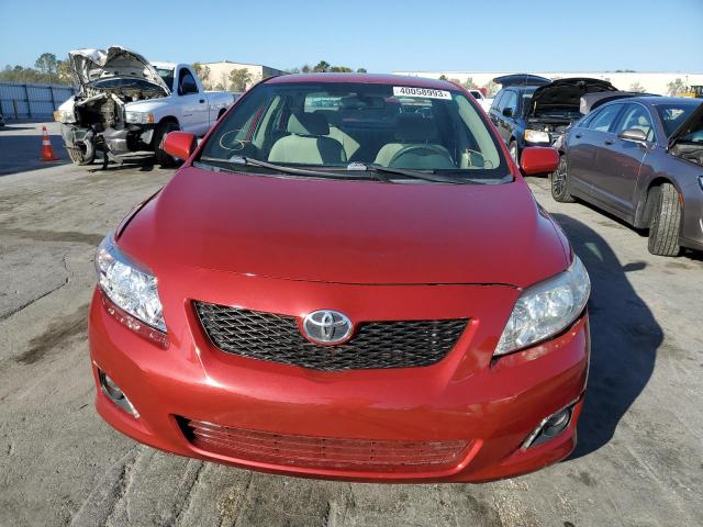 1NXBU40E29Z032997 - 2009 TOYOTA COROLLA BASE RED photo 5