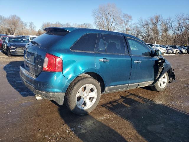 2FMDK3JC2BBA14582 - 2011 FORD EDGE SEL TEAL photo 3