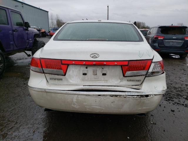 KMHFC46F87A212908 - 2007 HYUNDAI AZERA SE WHITE photo 6