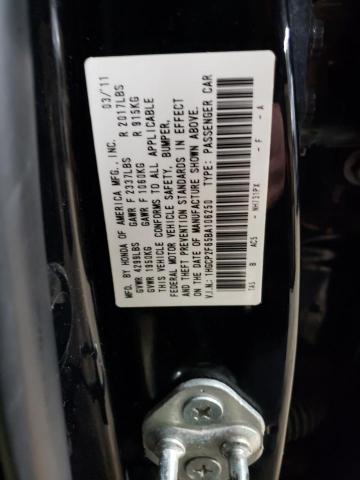 1HGCP2F65BA106250 - 2011 HONDA ACCORD SE BLACK photo 12