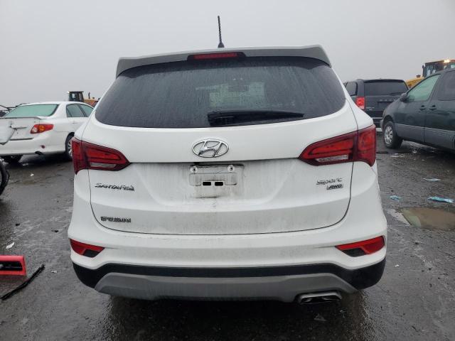 5XYZTDLB2JG563517 - 2018 HYUNDAI SANTA FE S WHITE photo 6