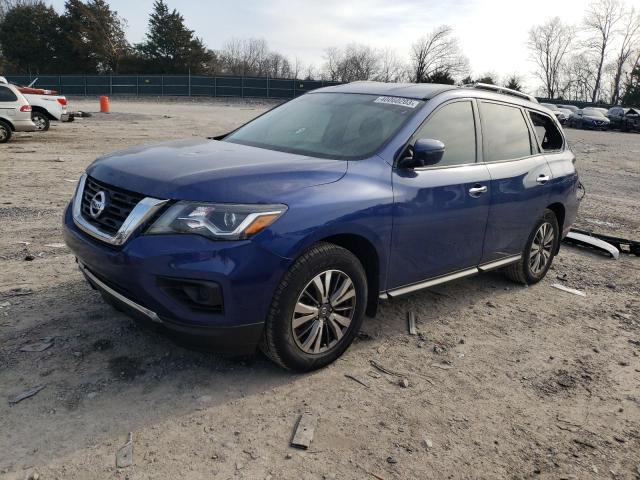 5N1DR2MN0KC624838 - 2019 NISSAN PATHFINDER S BLUE photo 1