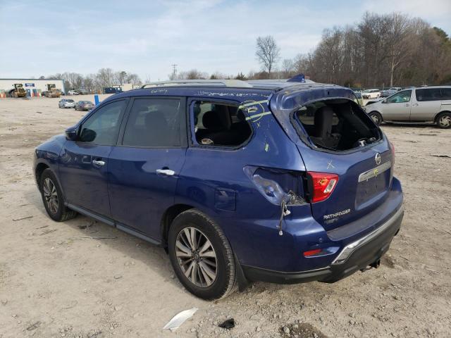 5N1DR2MN0KC624838 - 2019 NISSAN PATHFINDER S BLUE photo 2