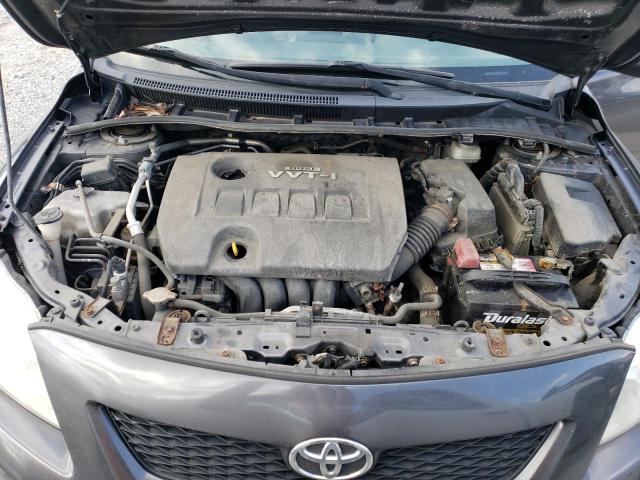 JTDBU4EE0A9113324 - 2010 TOYOTA COROLLA BASE GRAY photo 11