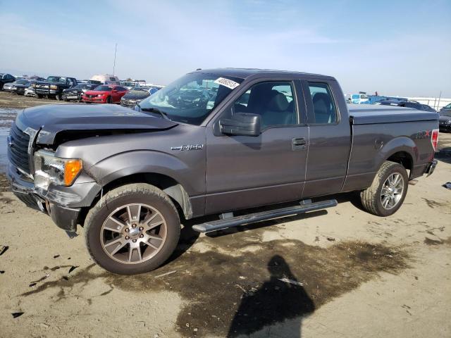 1FTFX1CF5EKD26447 - 2014 FORD F150 SUPER CAB GRAY photo 1