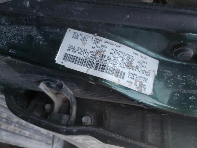 JT3HN86R710326327 - 2001 TOYOTA 4RUNNER SR5 GREEN photo 13