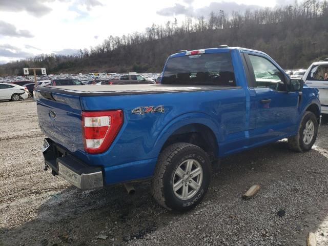 1FTMF1EB9MKD73970 - 2021 FORD F150 BLUE photo 3