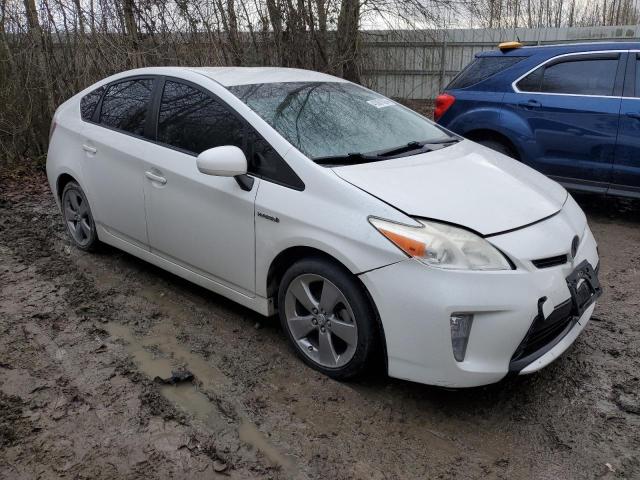 JTDKN3DU5D5582307 - 2013 TOYOTA PRIUS WHITE photo 4