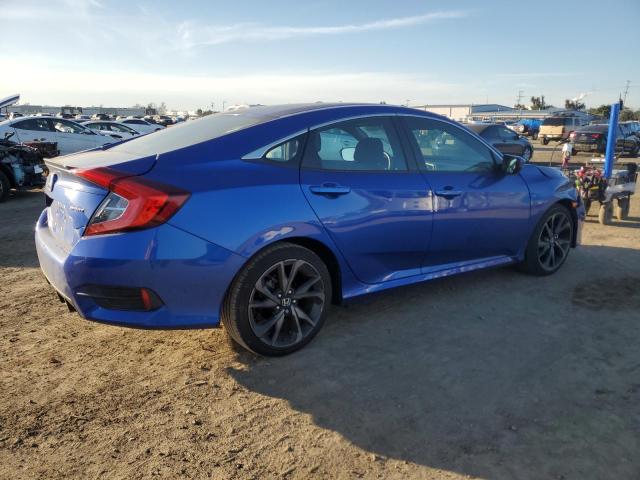 2HGFC2F83LH601057 - 2020 HONDA CIVIC SPORT BLUE photo 3