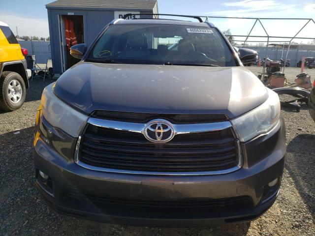 5TDKKRFH1GS167088 - 2016 TOYOTA HIGHLANDER XLE BLACK photo 5