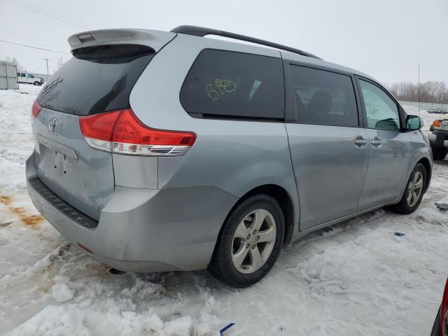 5TDKK3DC9ES425214 - 2014 TOYOTA SIENNA LE SILVER photo 3