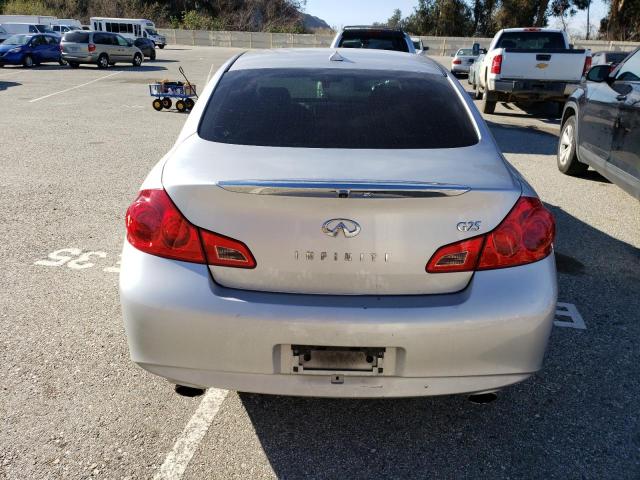 JN1DV6AP8BM604380 - 2011 INFINITI G25 BASE SILVER photo 6