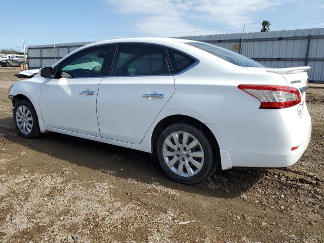 3N1AB7AP3FY364093 - 2015 NISSAN SENTRA S WHITE photo 2