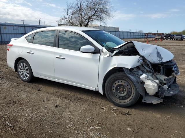 3N1AB7AP3FY364093 - 2015 NISSAN SENTRA S WHITE photo 4