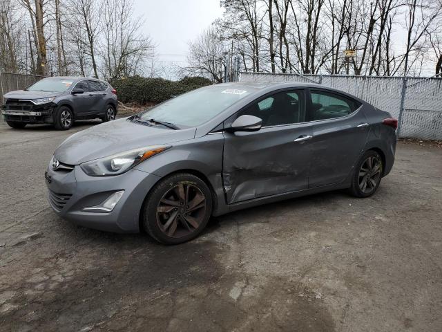 5NPDH4AE3EH501745 - 2014 HYUNDAI ELANTRA SE GRAY photo 1