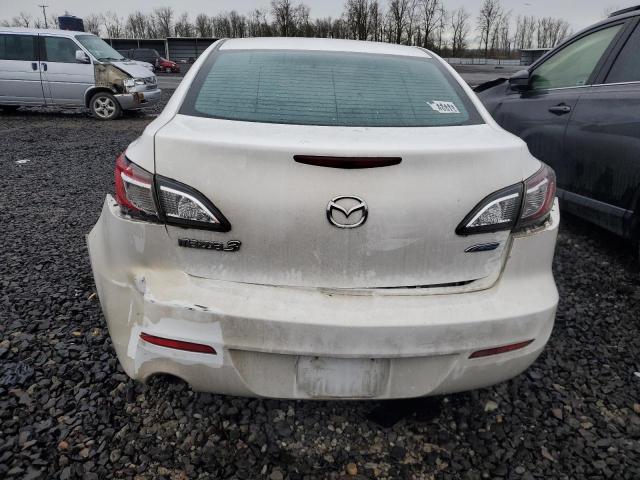 JM1BL1U75D1759983 - 2013 MAZDA 3 I WHITE photo 6