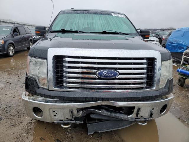 1FTFX1EFXBFB44390 - 2011 FORD F150 SUPER CAB BLACK photo 5