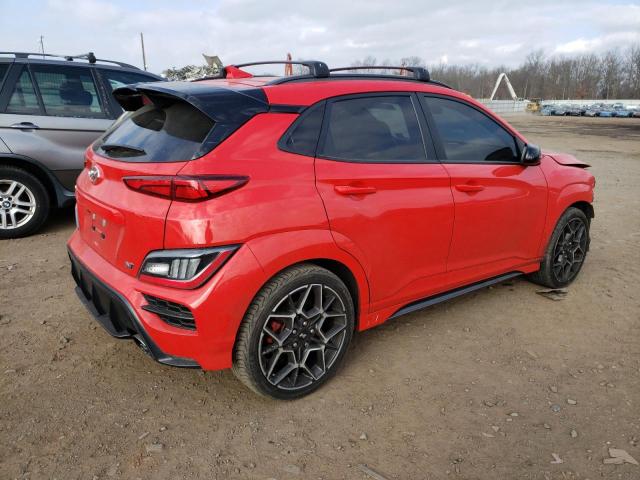 KM8KH3AC9NU003325 - 2022 HYUNDAI KONA N BASE RED photo 3