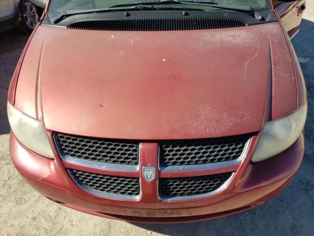 2B4GP54L82R793761 - 2002 DODGE GRAND CARA ES RED photo 12